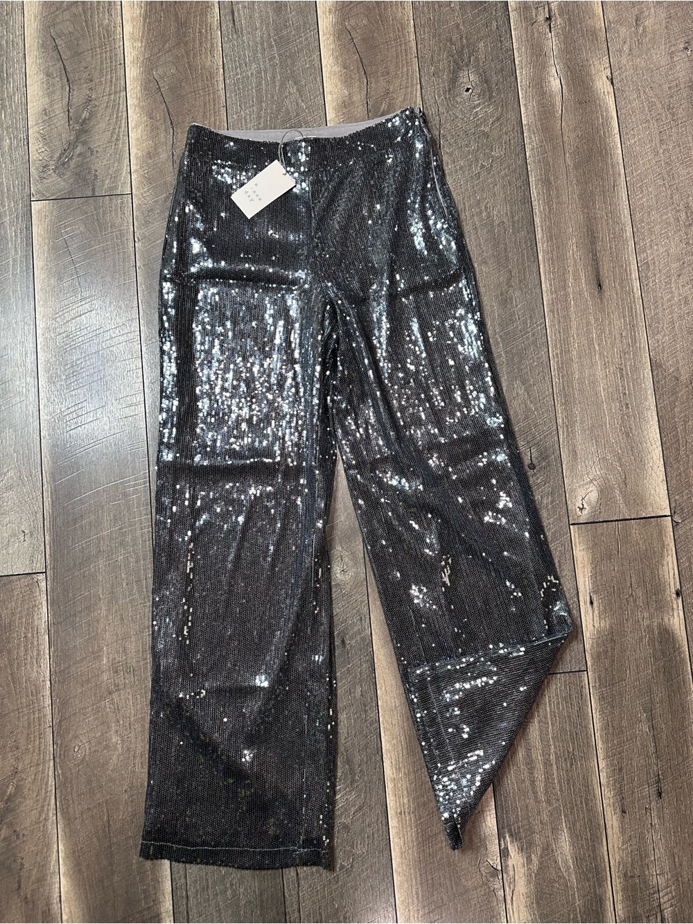 A New Day Sequin Wide Leg Pants (lined)